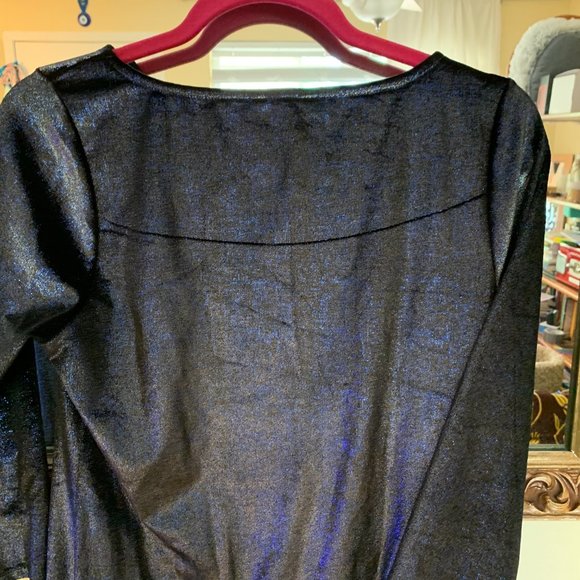 TopShop Space Velvet Midi Wiggle Dress US 10 - Picture 3 of 3